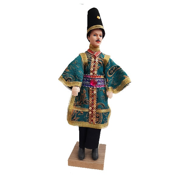 عروسک سنتی مرد لباس ترمه