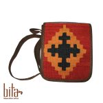 کیف گلیمی دوشی اسپرت دردار قرمز ترنجی