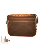 کیف گلیمی دوشی دردار بزرگ سیرجان خطی طلایی
