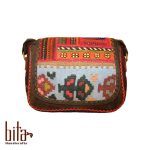 کیف جاجیمی چهل تکه کوچک حاشیه آبی