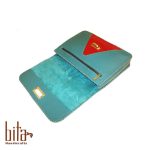 کیف چرم دستی بزرگ فیروزه ای