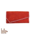 کیف پول لب کج اشبالت قرمز ساده
