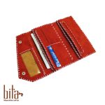 کیف پول لب کج اشبالت قرمز ساده