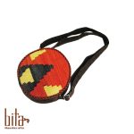 کیف گلیم گرد کوچک سه رنگ