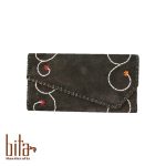 کیف پول لب کج اشبالت قهوه ای ختایی