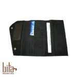 کیف پول لب کج اشبالت مشکی ساده