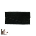 کیف پول لب کج اشبالت مشکی ساده