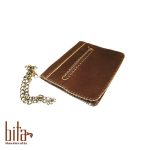 کیف چرم مهمانی با حاشیه گلیم سیرجان