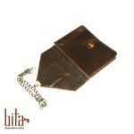 کیف چرم مهمانی با حاشیه گلیم سیرجان