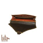 کیف چرم مهمانی با حاشیه گلیم سیرجان