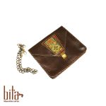 کیف چرم مهمانی با حاشیه گلیم سیرجان