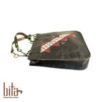 کیف چرم دوشی با گلیم سوزنی