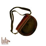 کیف جاجیمی نیمگرد دوشی متوسط طرح خطی