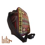 کیف گلیم سیرجان مربع بزرگ طلایی