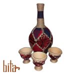 کوزه سفال و فرش دستباف