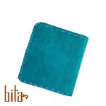 کیف پول جیبی اشبالت فیروزه ای مشکی