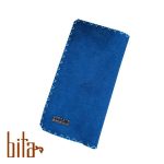 کیف پول چرم اسپرت آبی