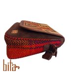 کیف گلیمی دوشی دردار بزرگ قهوه ای گوشه