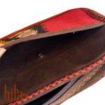 کیف گلیمی دوشی متوسط با حاشیه گل