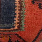 کیف گلیمی مربع متوسط صورتی