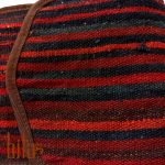 کیف دوشی جاجیمی متوسط تیره