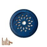 آینه چرمی گرد آبی