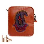 کیف چرم دوشی با پته بته جقه