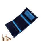 کیف پول چرمی اشبالت سرمه ای