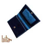 کیف پول چرمی اشبالت سرمه ای