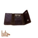 جاکلیدی چرم گاوی قهوه ای