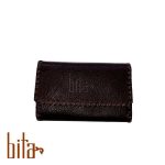 جاکلیدی چرم گاوی قهوه ای