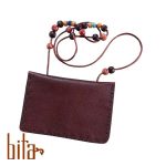 رومانتویی و کیف کارت بزرگ چرم گاوی