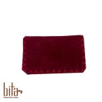 کیف کارت چرم طبیعی اشبالت زرشکی ساده