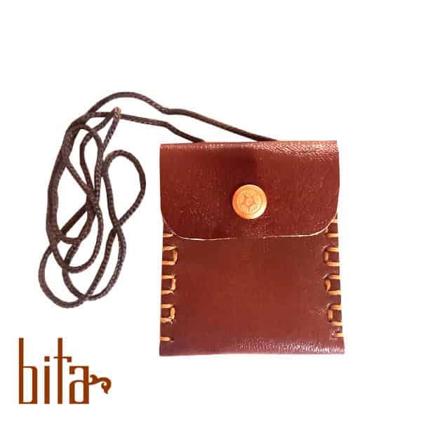 کیف گردنی چرمی 6.5* 7.5