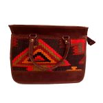 کیف مستطیل دوخانه سه گوشه